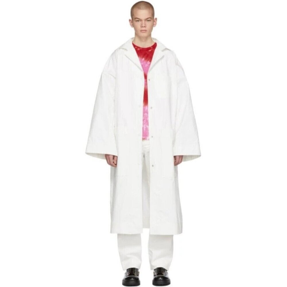 Kwaidan Editions Oversized Lab Coat Size M Mens White SSENSE Exclusive $1325